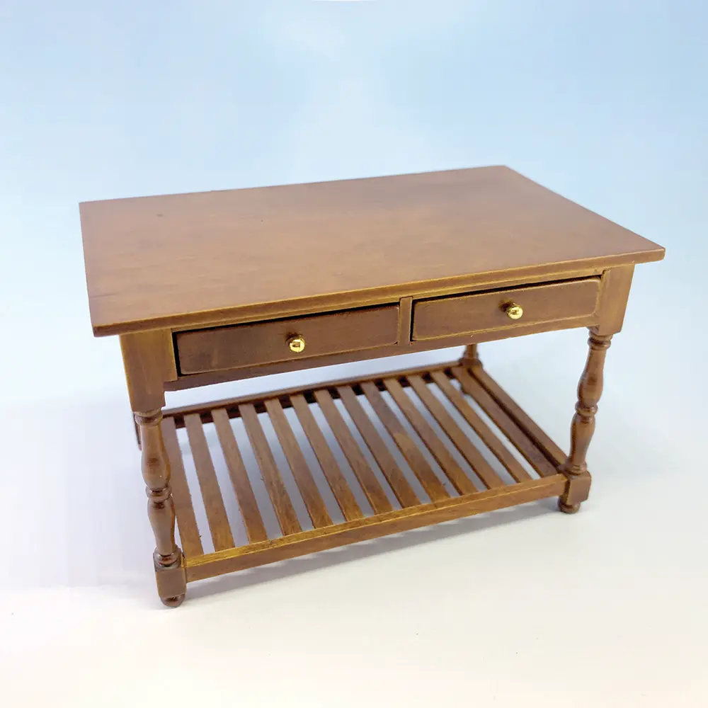 Brown Coffee Table w 2 Drawers 1 Brown Coffee Table w 2 Drawers 01