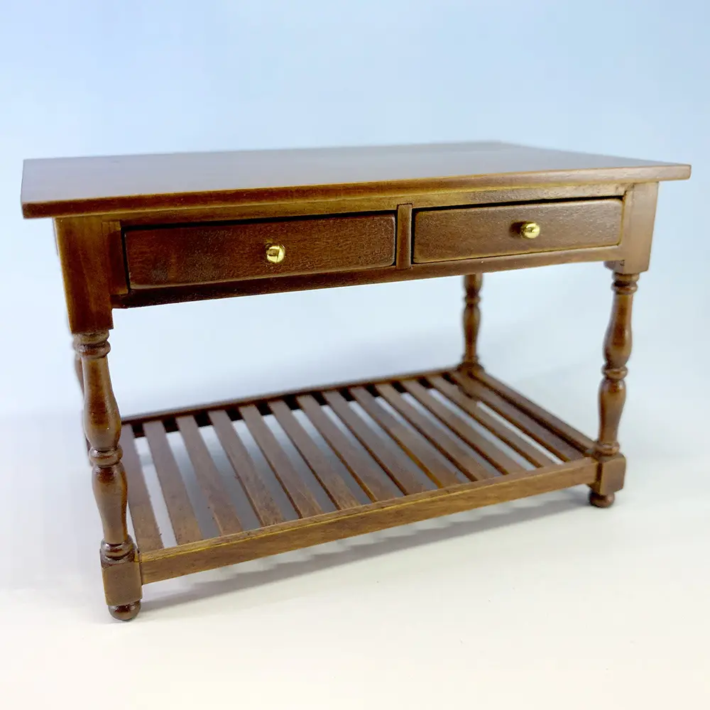 Brown Coffee Table w 2 Drawers 4 Brown Coffee Table w 2 Drawers 02