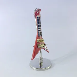 Red V-shape Electric Guitar