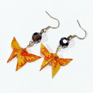 Chiyogami Origami Butterfly Earrings 02